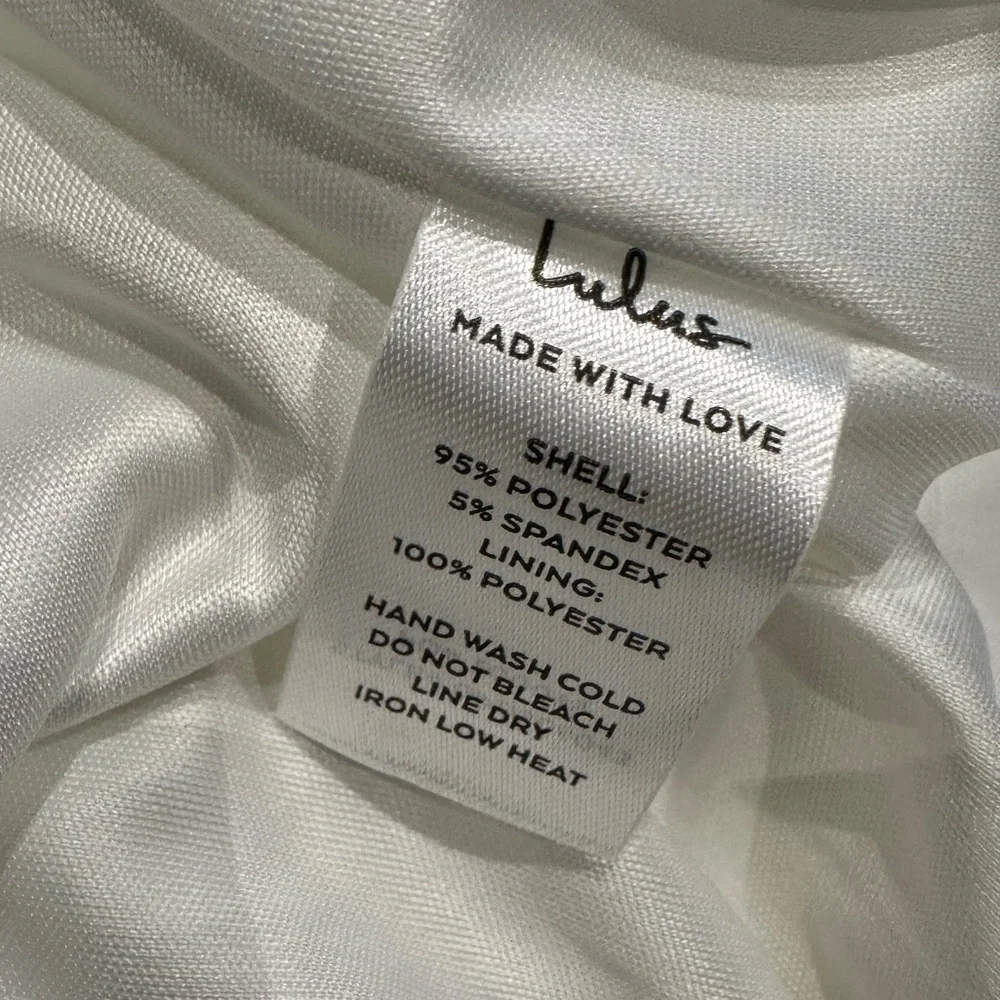 Lulus Loving Fate White Bow Square Neck Backless Maxi Dress Size XS NWT - Picture 16 of 16